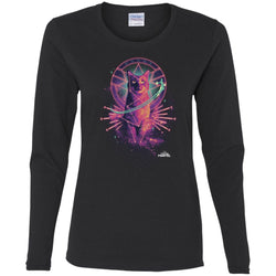 Captain Marvel Movie Goose Galaxy Portrait Women Long Sleeve Shirt