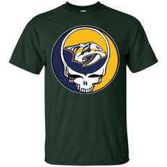 Nashville Predators Grateful Dead Steal Your Face Hockey Nhl Shirts Men Cotton T-Shirt Men Cotton T-Shirt - parenttees