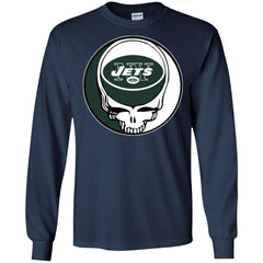 New York Jets Grateful Dead Steal Your Face Football Nfl Shirts Men Long Sleeve Shirt Men Long Sleeve Shirt - parenttees