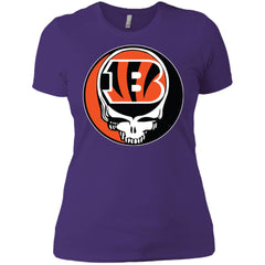 Cincinnati Bengals Grateful Dead Steal Your Face Football Nfl Shirts Women Cotton T-Shirt Women Cotton T-Shirt - parenttees