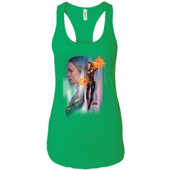 Captain Marvel Flying Space Portrait Women Tank Top Women Tank Top - parenttees