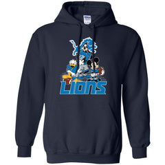 Mickey Mouse Detroit Lions American Football Nfl Sports Shirt Pullover Hoodie Sweatshirt Pullover Hoodie Sweatshirt - parenttees