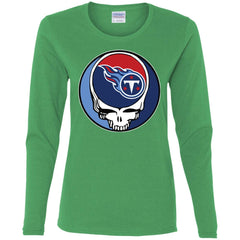 Tennessee Titans Grateful Dead Steal Your Face Football Nfl Shirts Women Long Sleeve Shirt Women Long Sleeve Shirt - parenttees