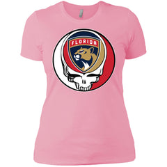 Florida Panthers Grateful Dead Steal Your Face Hockey Nhl Shirts Women Cotton T-Shirt Women Cotton T-Shirt - parenttees