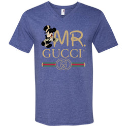 Gucci Couple Disney Mickey Valentine's Day T-shirt Men V-Neck T-Shirt