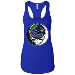 Vancouver Canucks Grateful Dead Steal Your Face Hockey Nhl Shirts Women Tank Top Women Tank Top - parenttees