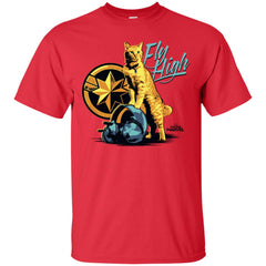 Captain Marvel Symbol Goose Fly High Men Cotton T-Shirt Men Cotton T-Shirt - parenttees