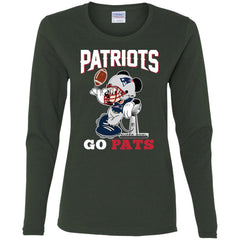 Go Pats - New England Patriots Super Bowl 2019 Mickey Mouse Football Nfl Women Long Sleeve Shirt Women Long Sleeve Shirt - parenttees