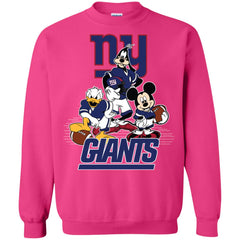 Mickey Mouse New York Giants American Football Nfl Sports Shirt Crewneck Pullover Sweatshirt Crewneck Pullover Sweatshirt - parenttees