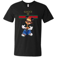 Gucci Logo Mickey Gift Trending T-shirt Men V-Neck T-Shirt Men V-Neck T-Shirt - parenttees