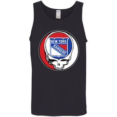 New York Rangers Grateful Dead Steal Your Face Hockey Nhl Shirts Men Cotton Tank Men Cotton Tank - parenttees