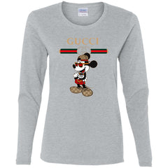 Gucci Mickey New Style T-shirt Women Long Sleeve Shirt Women Long Sleeve Shirt - parenttees