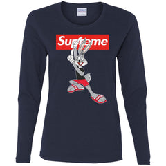 Supreme Rabbit Cute Stylelist T-shirt Women Long Sleeve Shirt Women Long Sleeve Shirt - parenttees