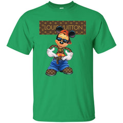 Louis Vuitton Mickey Mouse Cartoon T-shirt Men Cotton T-Shirt Men Cotton T-Shirt - parenttees