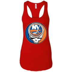 New York Islanders Grateful Dead Steal Your Face Hockey Nhl Shirts Women Tank Top Women Tank Top - parenttees