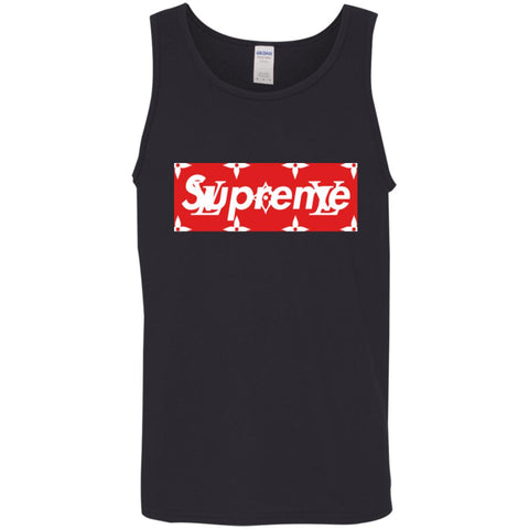 Louis Vuitton Box Supreme T-shirt Men Cotton Tank Black / X-Small Men Cotton Tank - parenttees