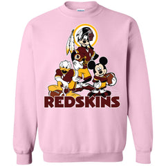 Mickey Mouse Washington Redskins American Football Nfl Sports Shirt Crewneck Pullover Sweatshirt Crewneck Pullover Sweatshirt - parenttees