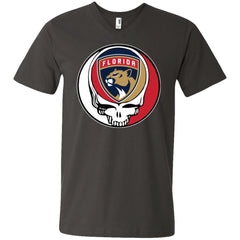 Florida Panthers Grateful Dead Steal Your Face Hockey Nhl Shirts Men V-Neck T-Shirt Men V-Neck T-Shirt - parenttees