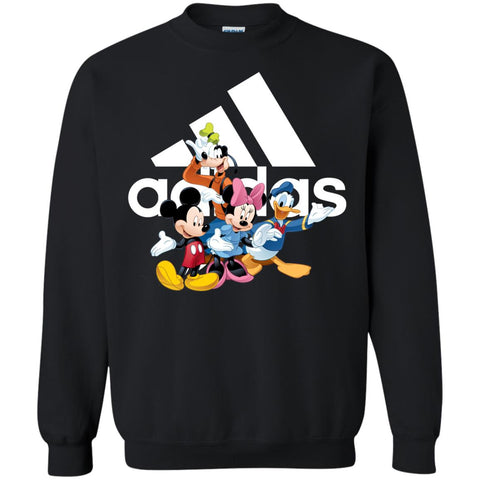 Aidas Mickey Mouse And Friends Disney T-shirt Crewneck Pullover Sweatshirt Black / S Crewneck Pullover Sweatshirt - parenttees