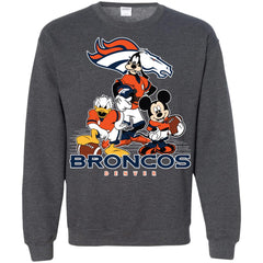 Mickey Mouse Denver Broncos American Football Nfl Sports Shirt Crewneck Pullover Sweatshirt Crewneck Pullover Sweatshirt - parenttees