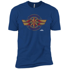 Captain Marvel Color Fade Circle Logo Badge Men Short Sleeve T-Shirt Men Short Sleeve T-Shirt - parenttees