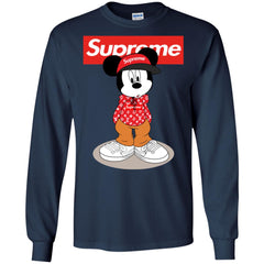 Supreme Mickey Mouse T-shirt Men Long Sleeve Shirt Men Long Sleeve Shirt - parenttees