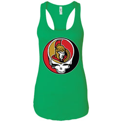 Ottawa Senators Grateful Dead Steal Your Face Hockey Nhl Shirts Women Tank Top