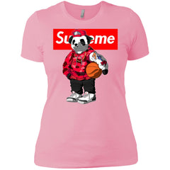 Supreme Bear Basketball T-shirt Women Cotton T-Shirt Women Cotton T-Shirt - parenttees