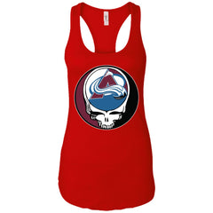 Colorado Avalanche Grateful Dead Steal Your Face Hockey Nhl Shirts Women Tank Top Women Tank Top - parenttees