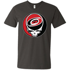 Carolina Hurricanes Grateful Dead Steal Your Face Hockey Nhl Shirts Men V-Neck T-Shirt Men V-Neck T-Shirt - parenttees