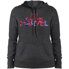 Captain Marvel Bold Tie Dye Movie Logo Women Hooded Sweatshirt Women Hooded Sweatshirt - parenttees