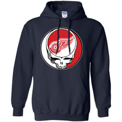 Detroit Red Wings Grateful Dead Steal Your Face Hockey Nhl Shirts Pullover Hoodie Sweatshirt