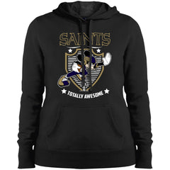 Nfl – New Orleans Saints Totally Awesome Mickey Mouse Super Bowl 2019 Football Women Hooded Sweatshirt Women Hooded Sweatshirt - parenttees
