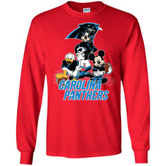 Mickey Mouse Carolina Panthers American Football Nfl Sports Shirt Men Long Sleeve Shirt Men Long Sleeve Shirt - parenttees