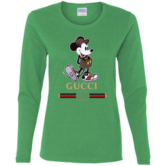 Gucci Mickey Kitty beauty T-shirt Women Long Sleeve Shirt T-Shirts - parenttees