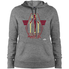 Captain Marvel Red Yellow Flight Powers Women Hooded Sweatshirt Women Hooded Sweatshirt - parenttees