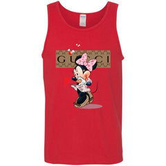 Minnie Mouse Love Couple T-shirt Valentine's Day T-shirt Men Cotton Tank Men Cotton Tank - parenttees