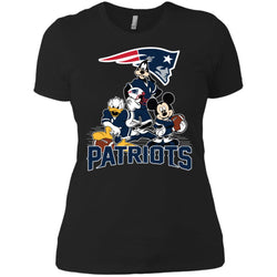 Mickey Mouse New England Patriots American Football Nfl Sports Shirt Women Cotton T-Shirt