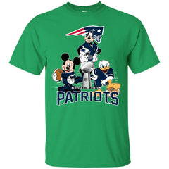 Nfl - New England Patriots Donald Duck Goofy Mickey Mouse Super Bowl 2019 Football Men Cotton T-Shirt Men Cotton T-Shirt - parenttees