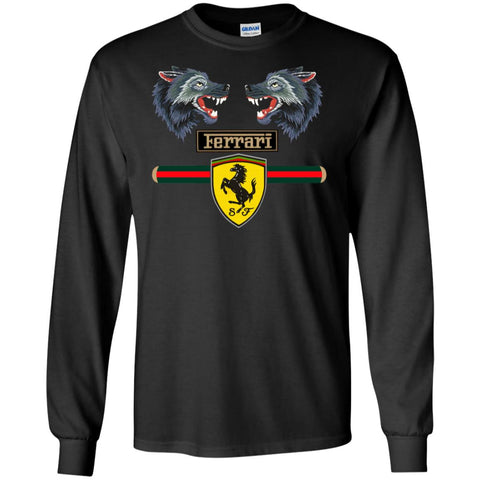 Gucci Ferrari Shirt Men Long Sleeve Shirt Black / S Men Long Sleeve Shirt - parenttees