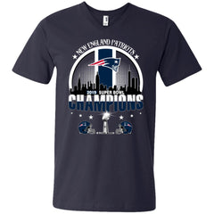 Nfl – New England Patriots 2019 Super Bowl Champions Football Men V-Neck T-Shirt Men V-Neck T-Shirt - parenttees