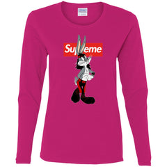 Supreme Rabbit T-shirt Women Long Sleeve Shirt Women Long Sleeve Shirt - parenttees