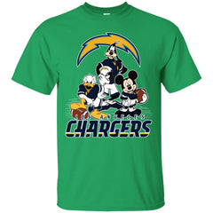 Mickey Mouse Los Angeles Chargers American Football Nfl Sports Shirt Men Cotton T-Shirt Men Cotton T-Shirt - parenttees