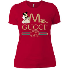 Ms Minnie Gucci Couple Disney Shirt Valentine's Day T-shirt Women Cotton T-Shirt Women Cotton T-Shirt - parenttees