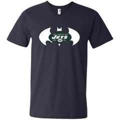 We Are The New York Jets Batman Nfl Mashup Men V-Neck T-Shirt Men V-Neck T-Shirt - parenttees