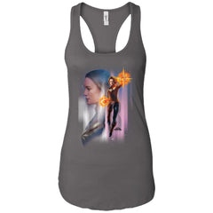 Captain Marvel Flying Space Portrait Women Tank Top Women Tank Top - parenttees