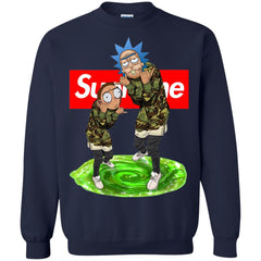 Supreme Rick And Morty Best T-shirt Crewneck Pullover Sweatshirt Crewneck Pullover Sweatshirt - parenttees