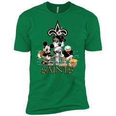 Nfl – New Orleans Saints Donald Duck Goofy Mickey Mouse Super Bowl 2019 Football Men Short Sleeve T-Shirt Men Short Sleeve T-Shirt - parenttees
