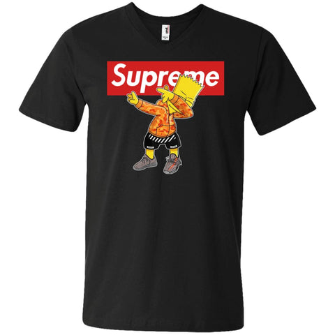 Supreme Dabbing T-shirt Men V-Neck T-Shirt Black / S Men V-Neck T-Shirt - parenttees