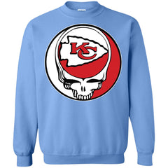 Kansas City Chiefs Grateful Dead Steal Your Face Football Nfl Shirts Crewneck Pullover Sweatshirt Crewneck Pullover Sweatshirt - parenttees